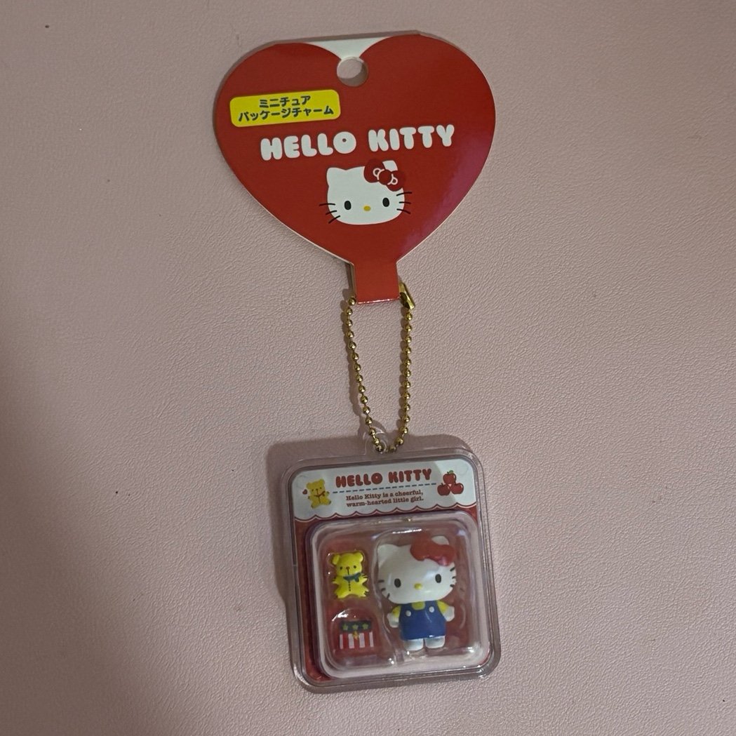 Hello Kitty Sanrio Miniature Package Charm Keychain