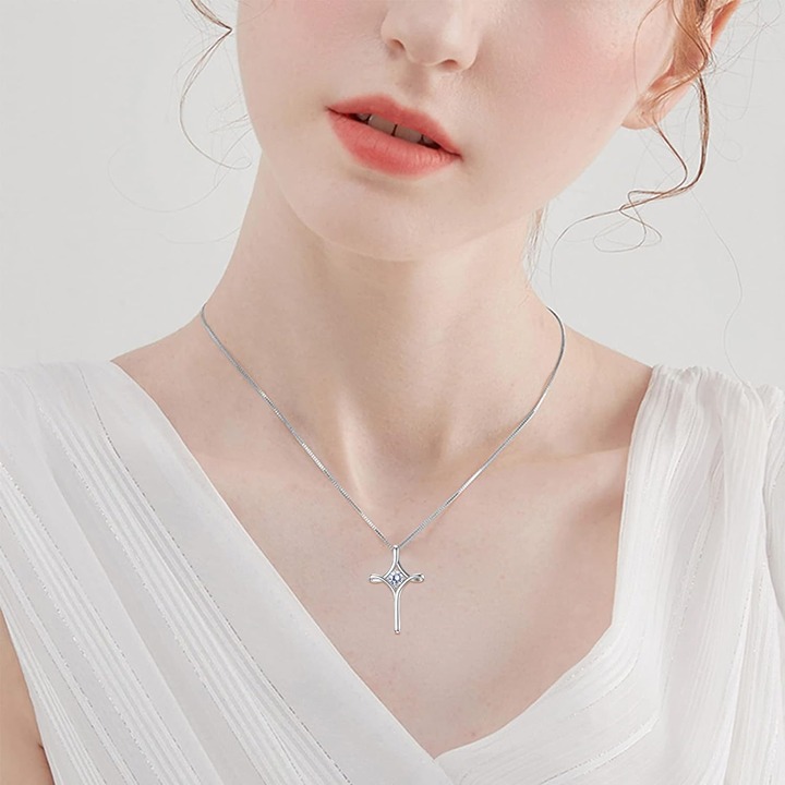 Christmas birthday jewelry gift sterling silver with birthstone-YE47DF