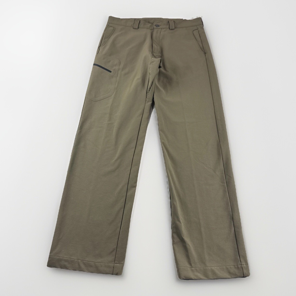 ExOfficio Nomad Pants Mens 32x31 Brown Outdoors Camp Tech Hiking Zip Pockets