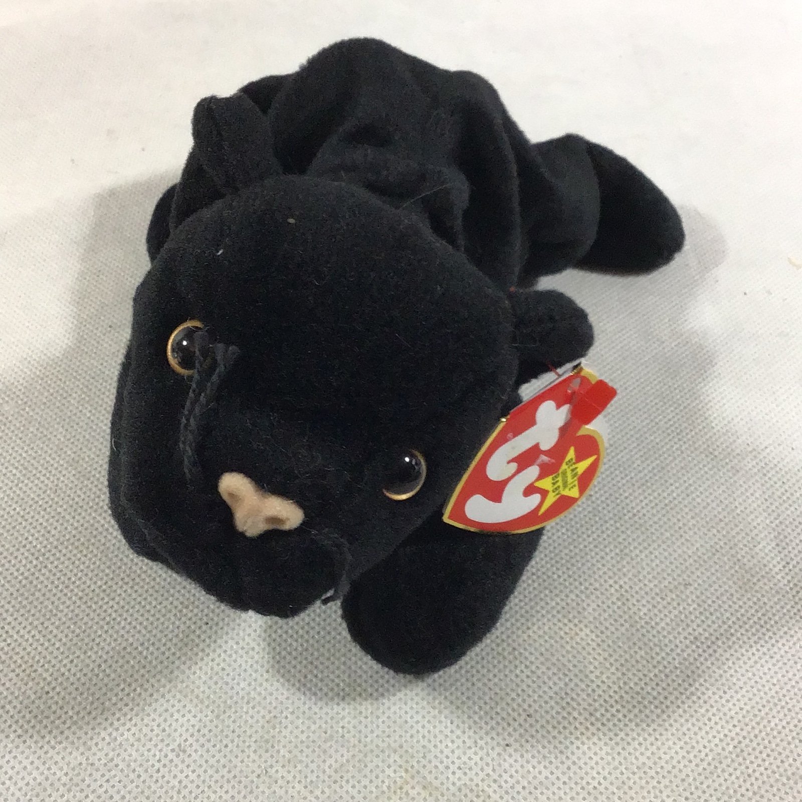 Ty Beanie Babies Velvet The Panther, 10” 1995 Sj02