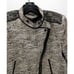 Rachel Zoe Jacket 12 Gray Full Zip Moto Motorcycle Military Preppy