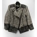 Rachel Zoe Jacket 12 Gray Full Zip Moto Motorcycle Military Preppy