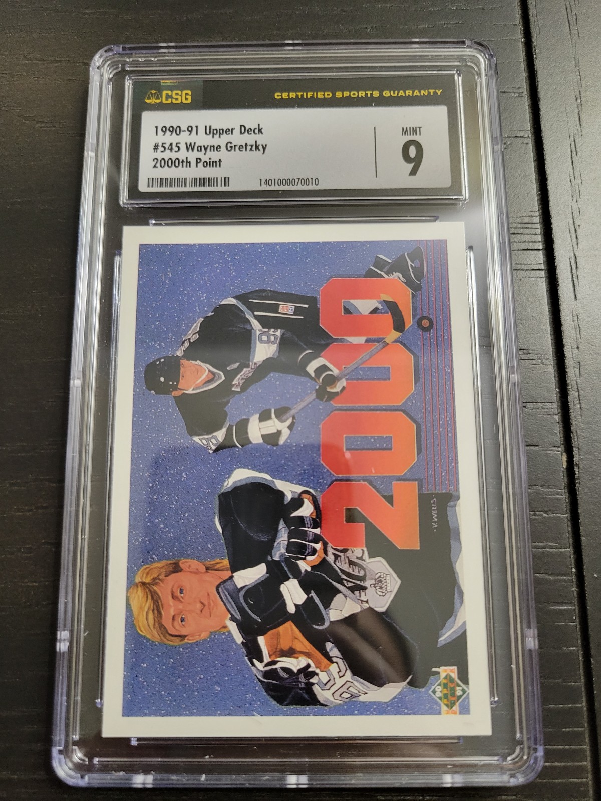 90-91 Wayne Gretzky 2000th point insert