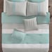 8 pc king Arlie comforter set seafoam/gr