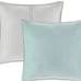 8 pc king Arlie comforter set seafoam/gr