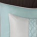 8 pc king Arlie comforter set seafoam/gr