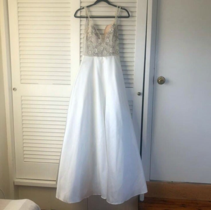Jovani white Wedding Dress