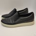 Ecco Soft 7 Woven Slip On Sneakers Womens Shoes Black Leather Croc US 8.5 EU 39