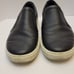 Ecco Soft 7 Woven Slip On Sneakers Womens Shoes Black Leather Croc US 8.5 EU 39