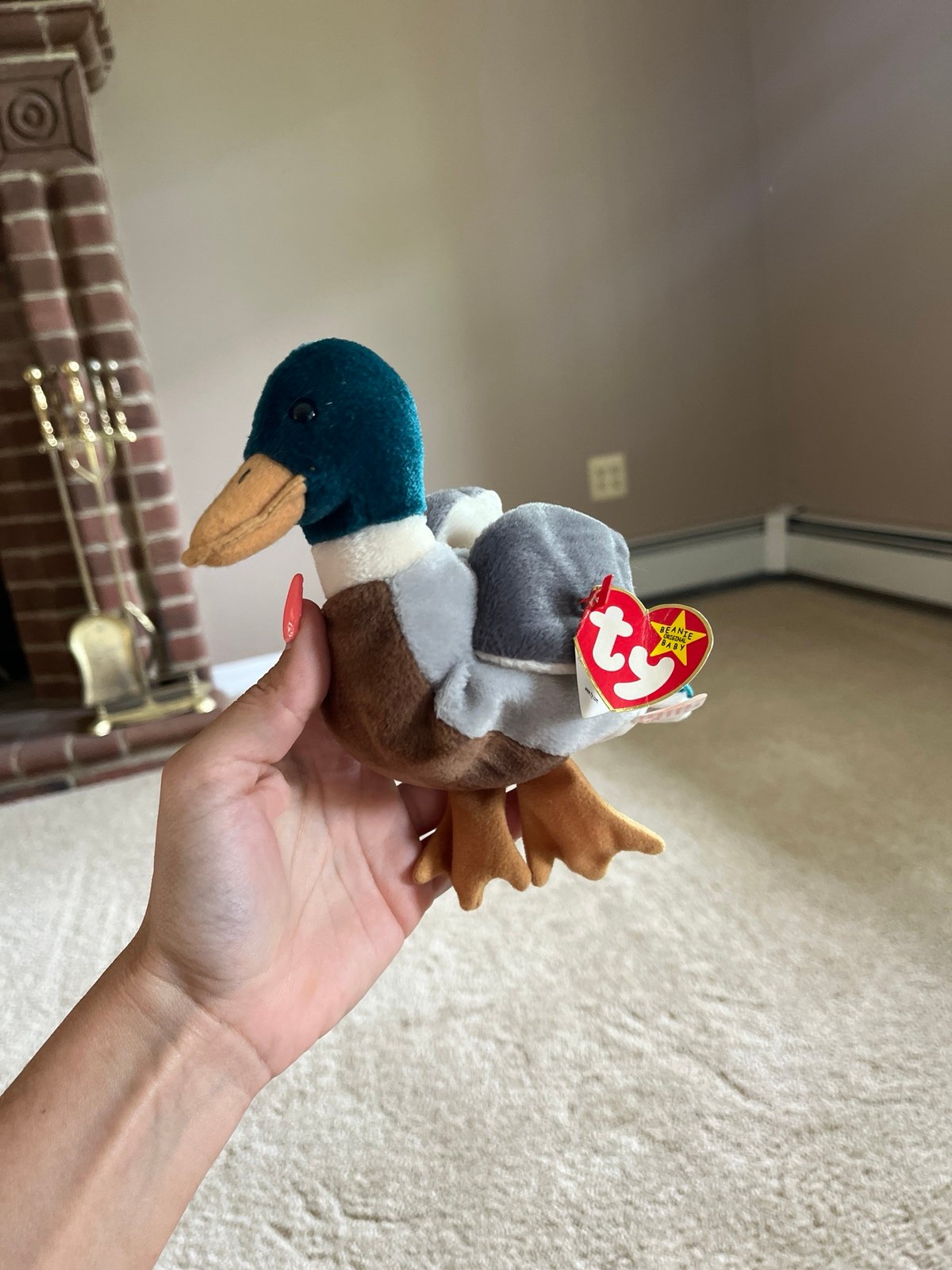 Ty Beanie Babies Jake The Mallard Duck