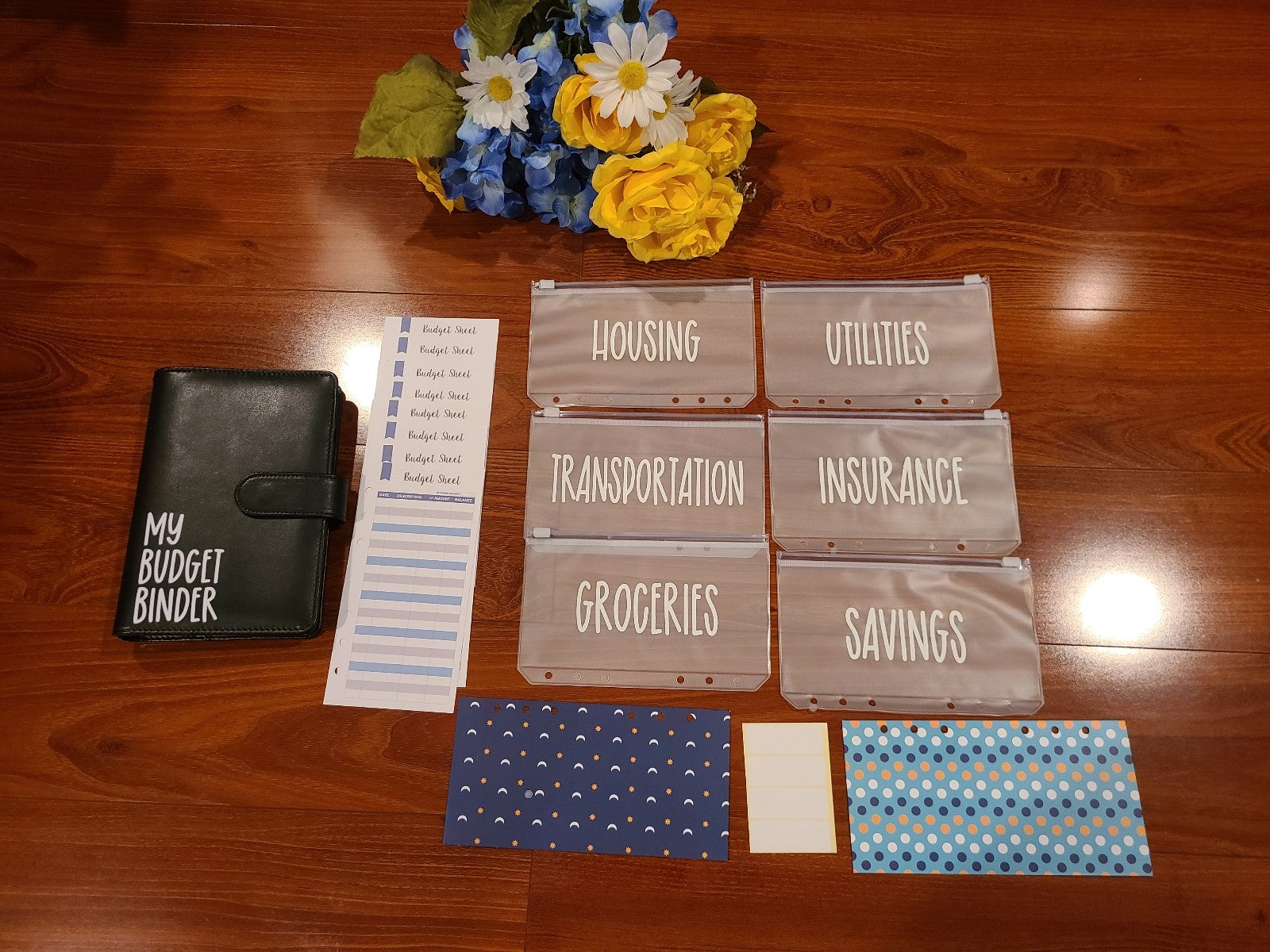 Black My Budget Binder Gift Set