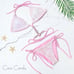 Pink Diamond Crystal Rhinestone Sequin Bikini