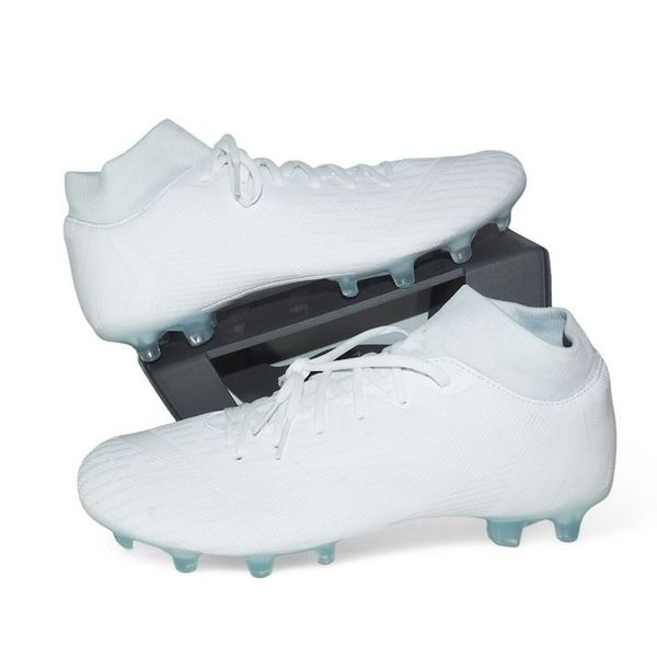 Nike ID Mercurial Superfly 6 Academy Soccer Cleats Triple White AO1516-991 Men's