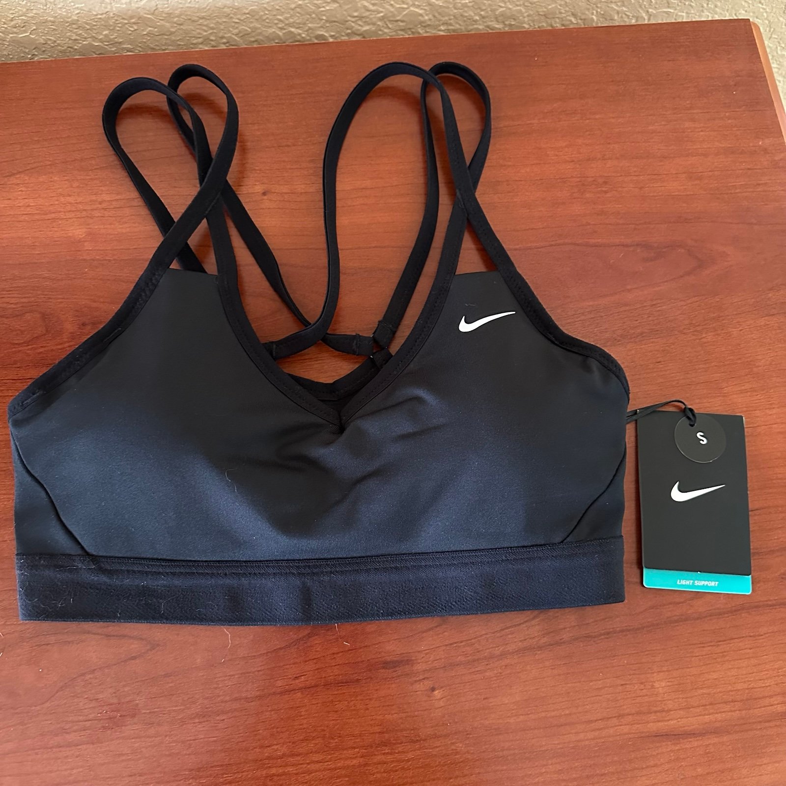 Nike Women's Indy Light Support Padded V-Neck Sports Bra