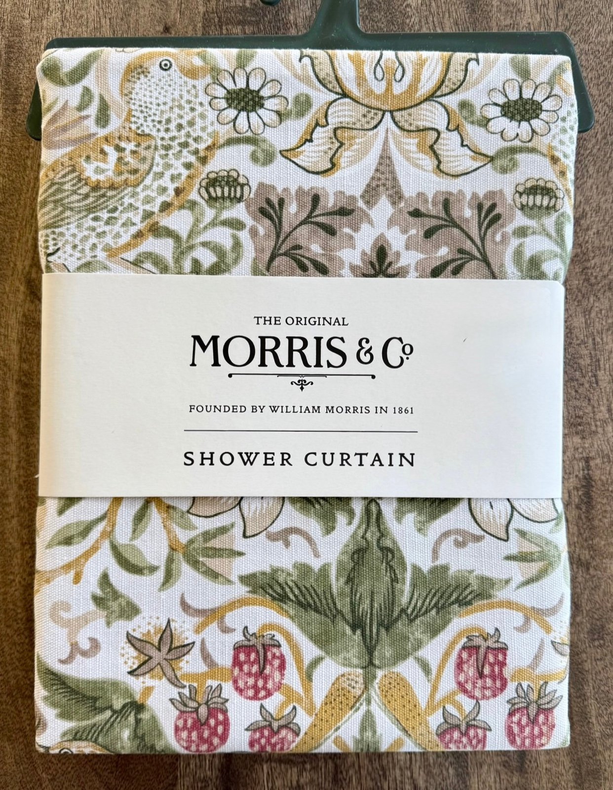 William Morris & Co. STRAWBERRY THIEF Shower Curtain 72” NEW NWT
