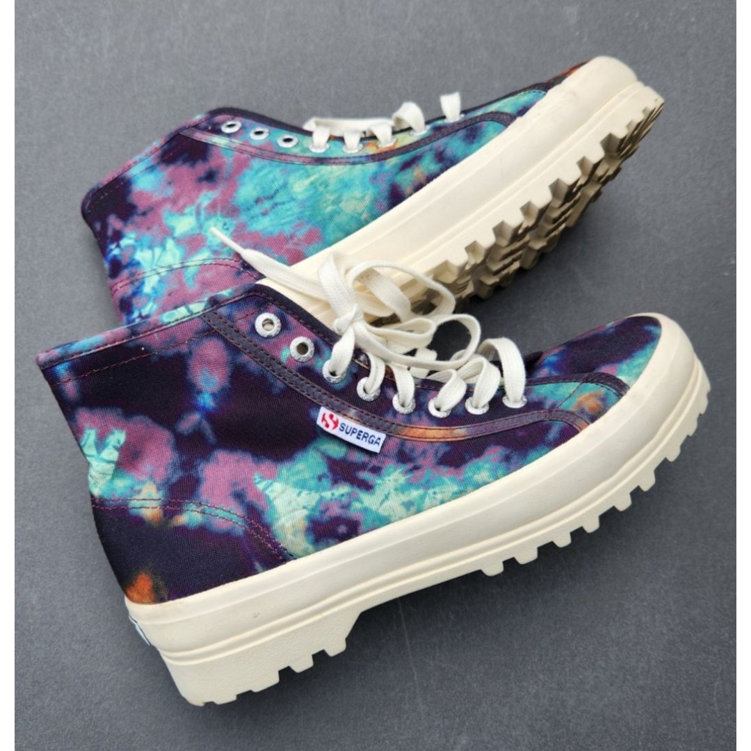 Superga Alpina Womens US 9 EU 40 Lug Sole Canvas High Top Sneaker Boot