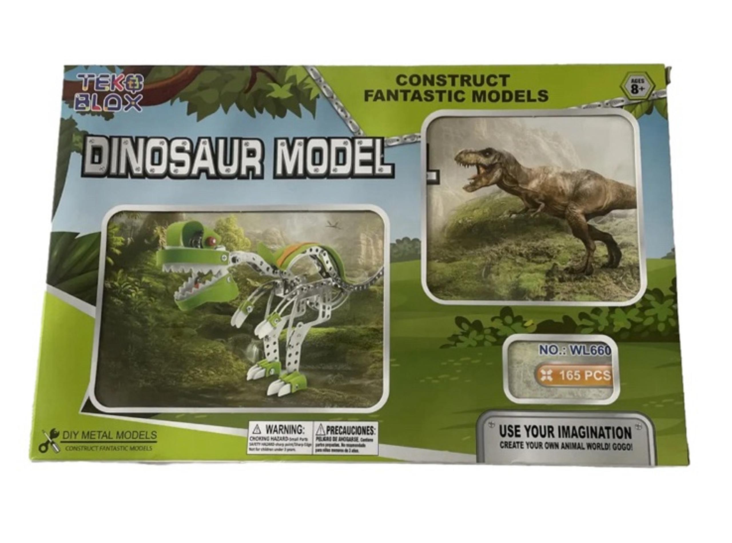 T-REX Dinosaur Model Metal Puzzle Assembly Kit DIY Toy Jigsaw Brain Tease Age 8+