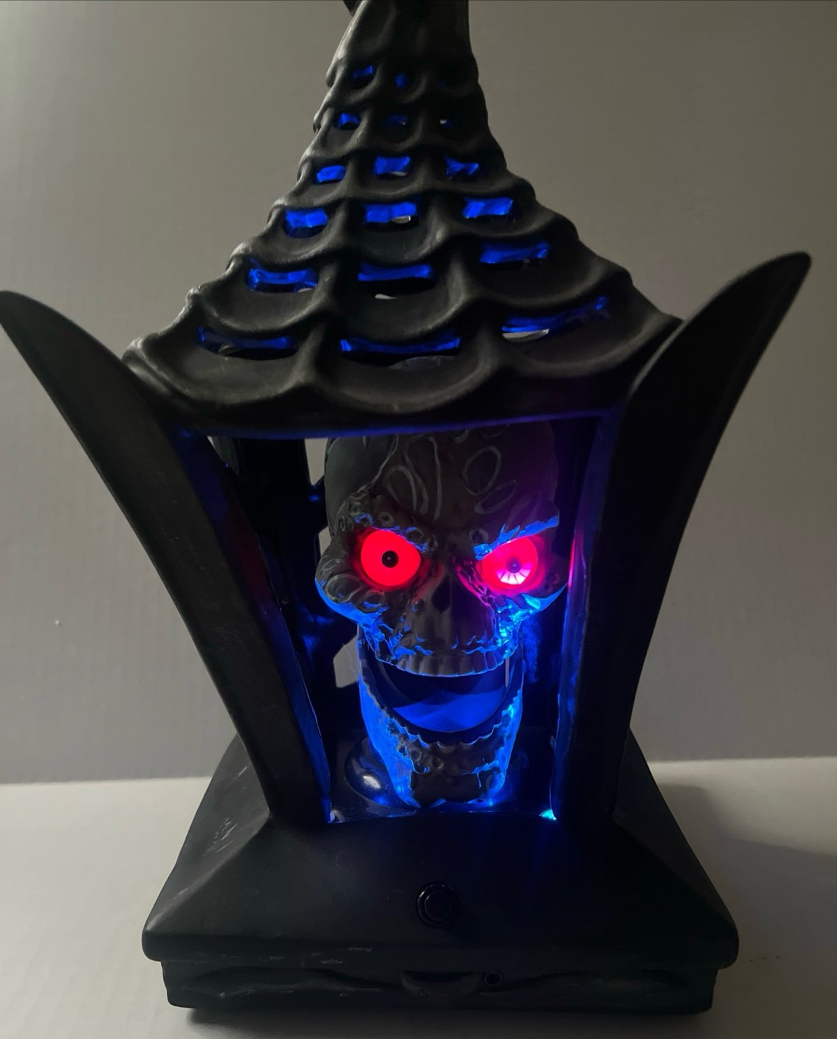 Gemmy Lantern Halloween Head Lights Halloween Animated Zombie Skeleton Vintage