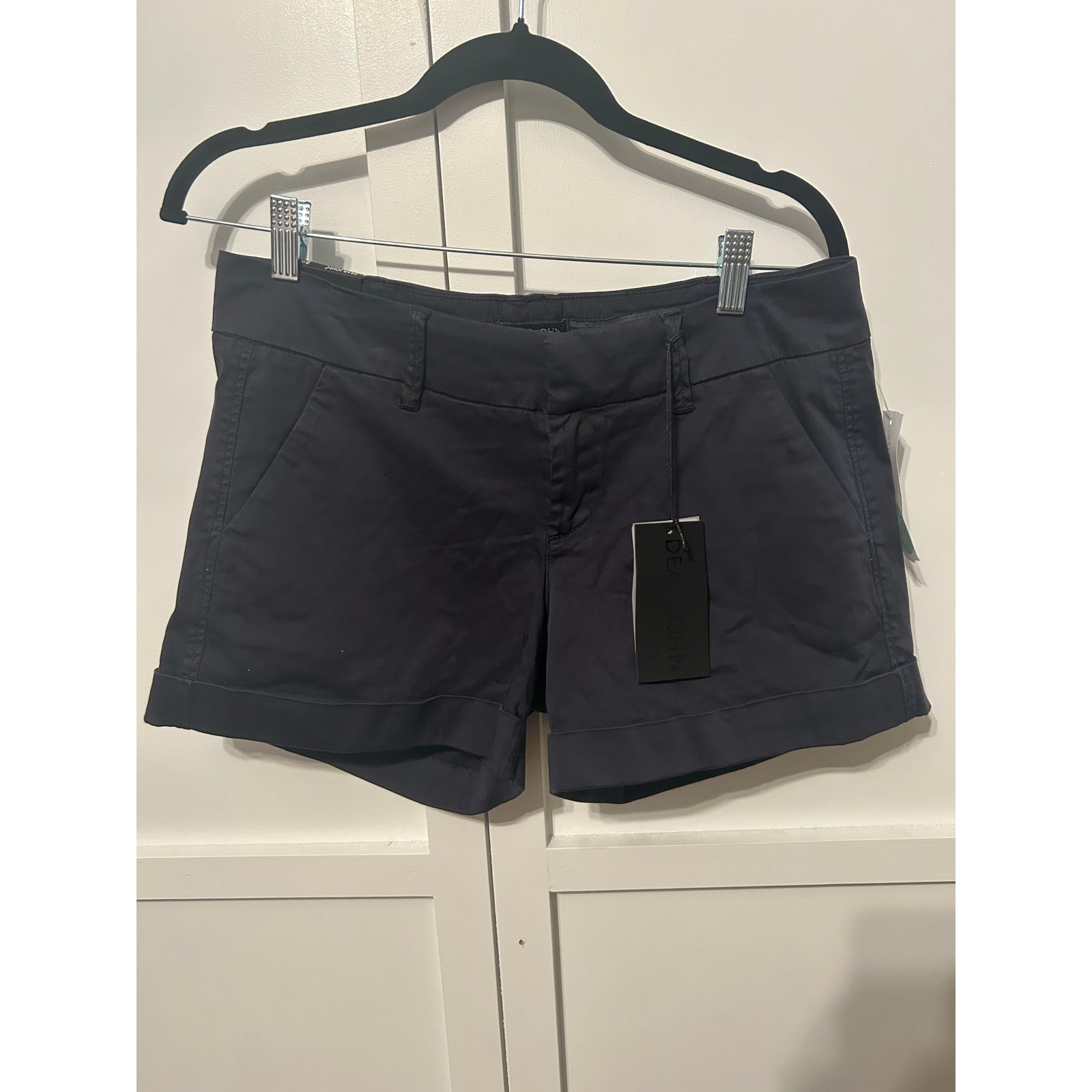 Dear John Finnegan Roll Cuff Short Ink(Navy) 28 NWT