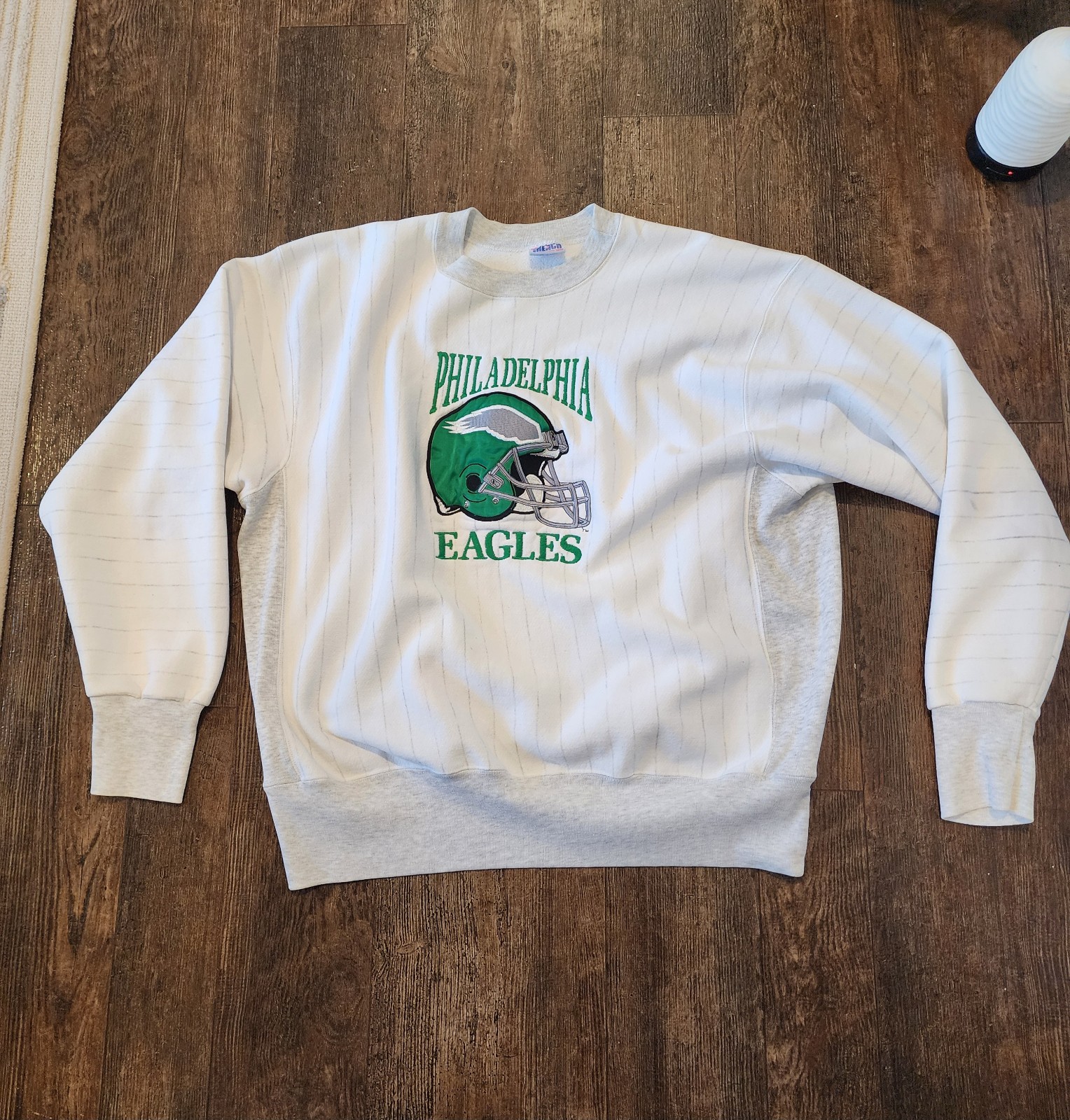 VINTAGE RARE Trench Ultra Philadelphia Eagles Embroided Sweatshirt SIZE XL