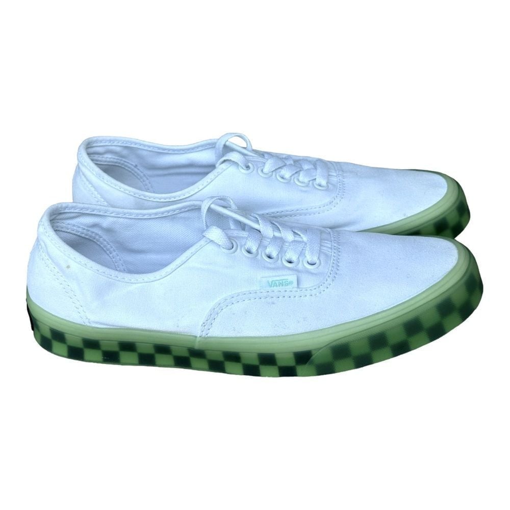 Vans Men's Low tops Translucent Skate Sneakers Green Ash US Men 8 Women 9.5