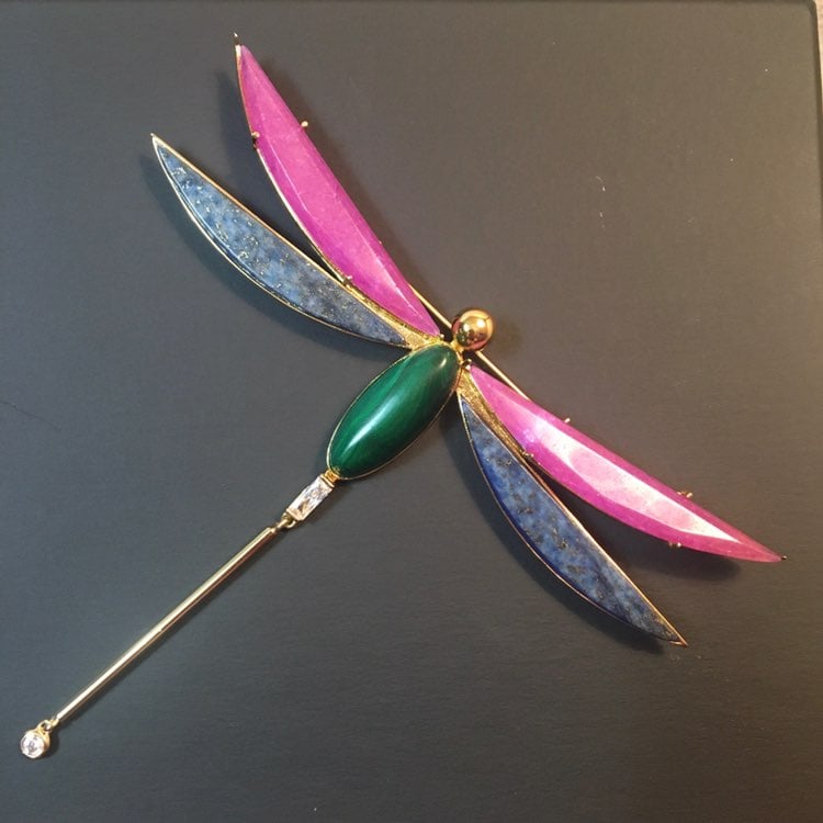 Kate Spade Stone Dragonfly Brooch