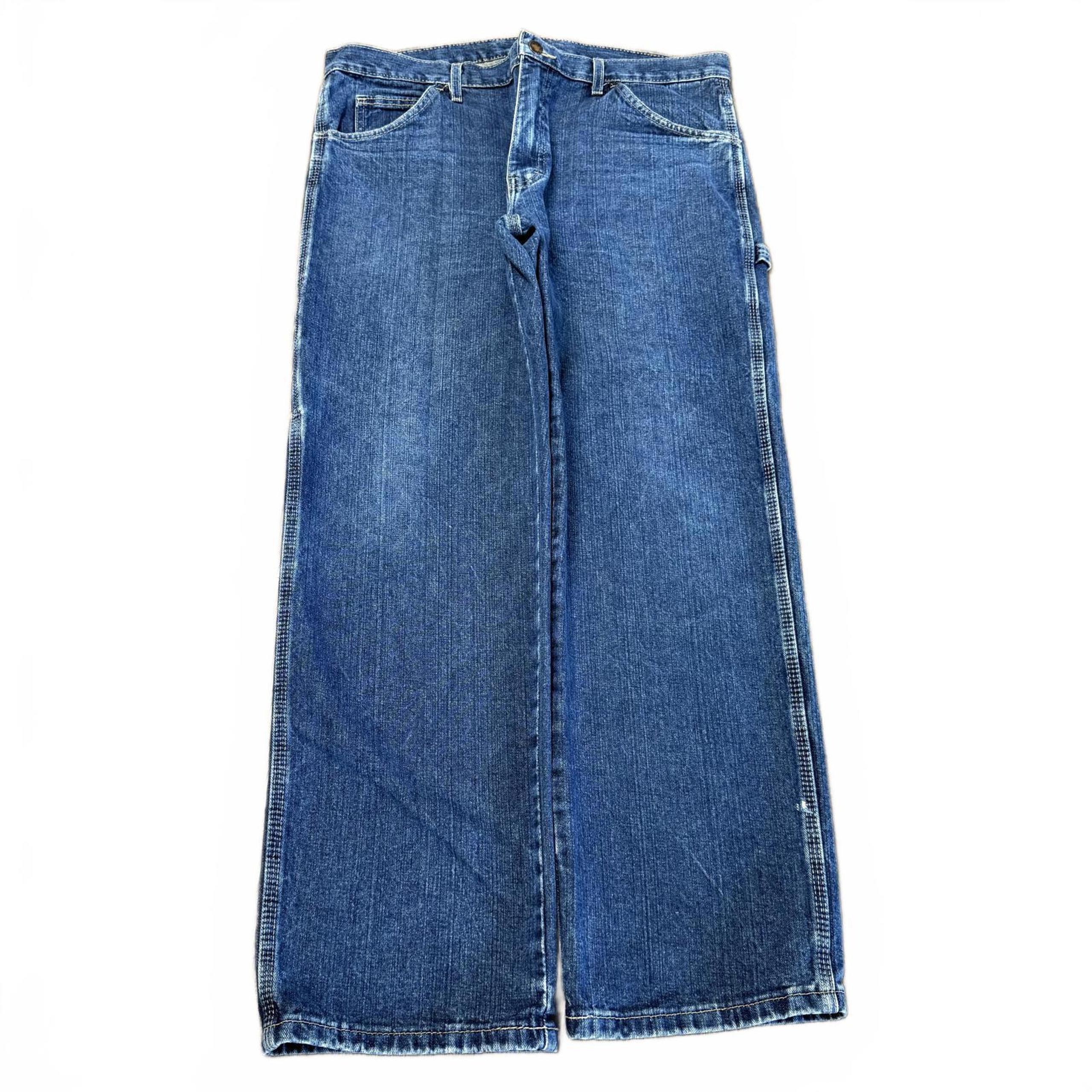 Vintage Y2K Dickie deep blue carpenter workwear jeans 36x32