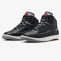 Nike Men's Air Jordan 2 (Black Cement) - Size 11 - Pre-Owned, Fashion Sneaker