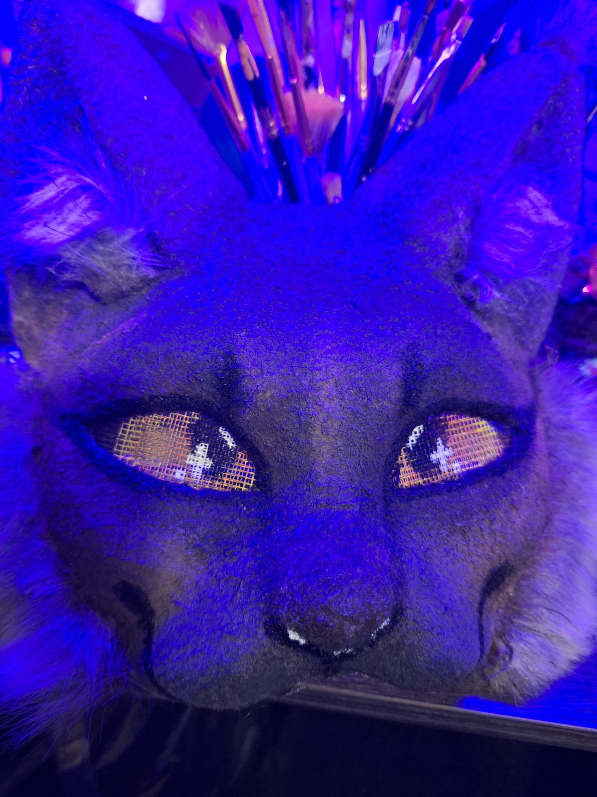 HQ/MQ brown cat therian mask