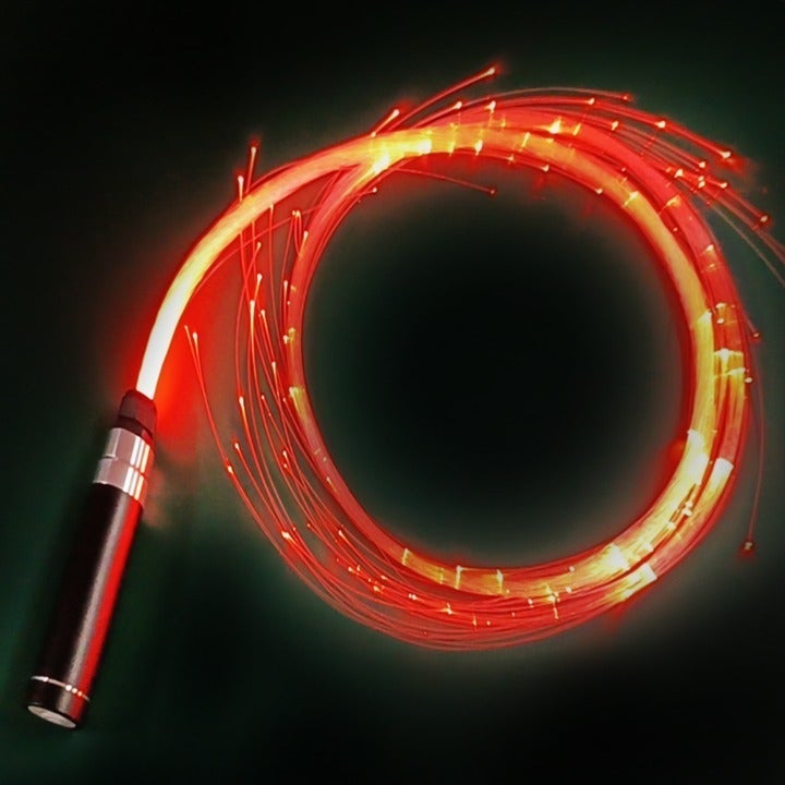 NEW Filber Optic Light Up Whip -Orange Rave Gear
