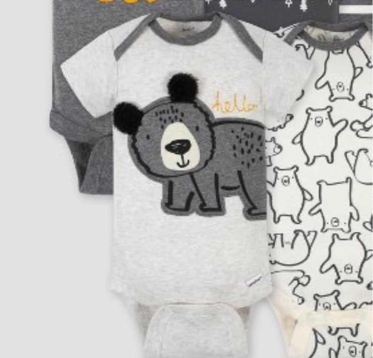shop online NWOT onesie sleeve short bear grey Gerber’s Kids shop online NWOT onesie sleeve short bear grey Gerber’s Kids