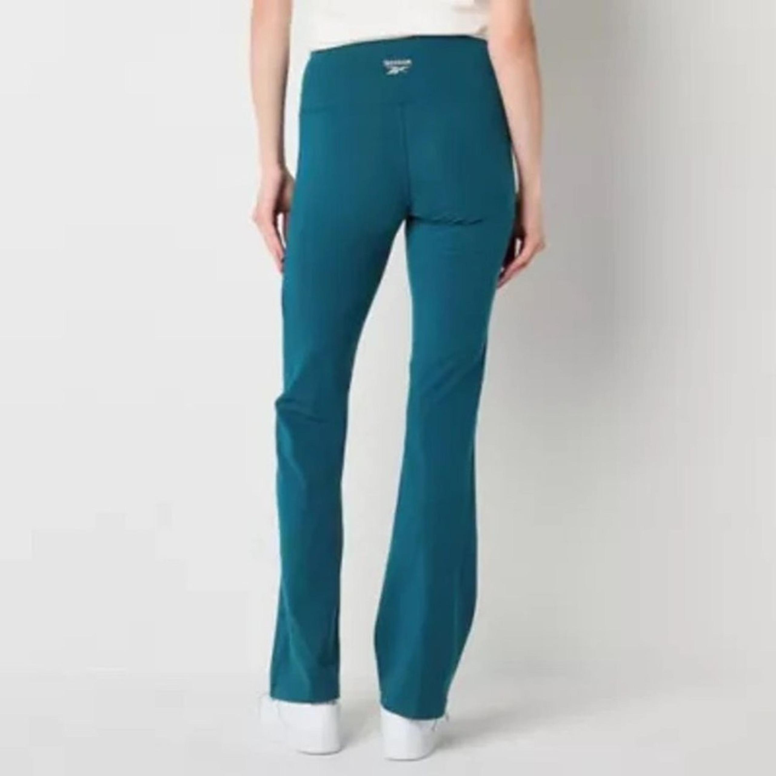 Reebok Straight Leg Bootcut Cotton Training Pants in Escape Blue NWT M