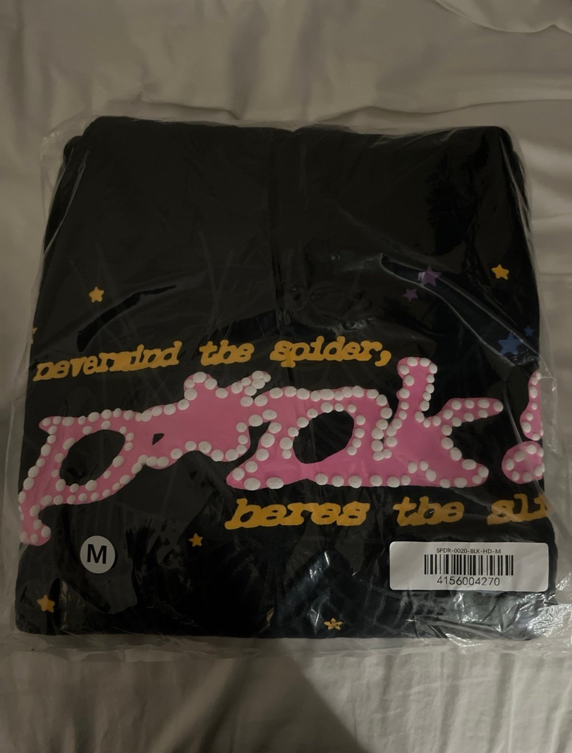 Sp5der P*NK Hoodie Black M