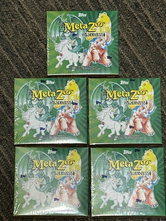 Metazoo Wilderness - Topps online exclusive - NEW / SEALED Booster Box LOT OF 5
