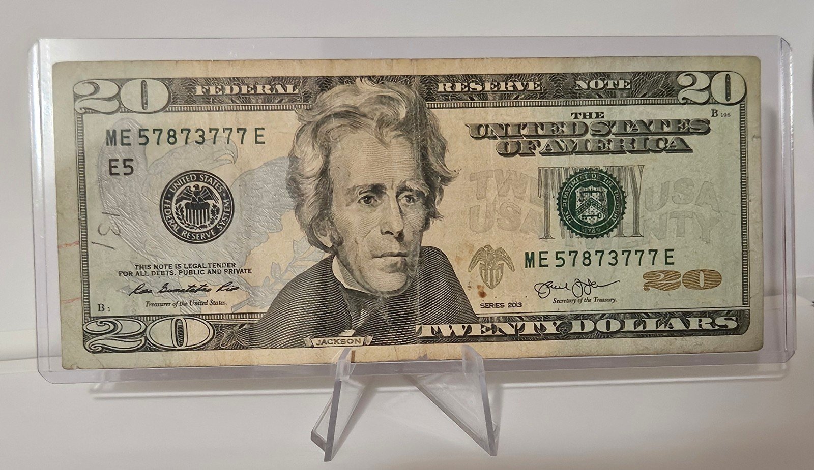 Fancy Serial Number - 20 ME57873777E