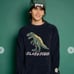 【HOMME】Powder Dinosaur Jacquard Pullover & Long Pants Set