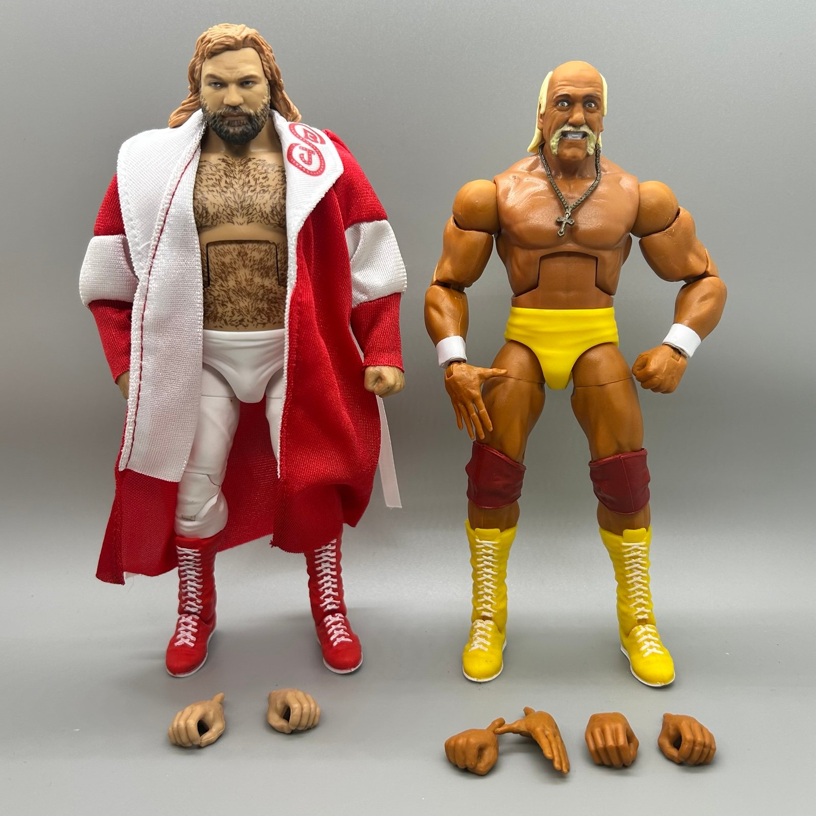 Mattel WWE Elite BIG JOHN STUDD vs HULK HOGAN lot WWF wrestling action figures