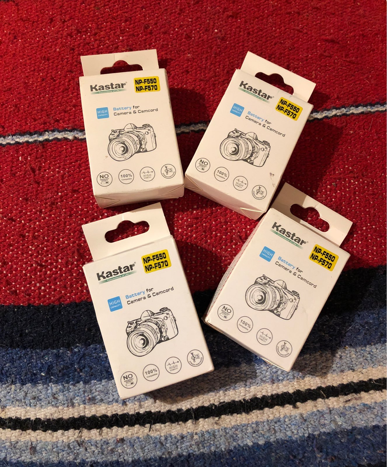 4 Qty Kastar Battery for Sony Camera