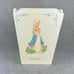 Vintage Beatrix Potter Peter Rabbit Wood Waste Basket Wastebasket