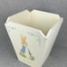 Vintage Beatrix Potter Peter Rabbit Wood Waste Basket Wastebasket