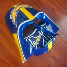 Custom Star Wars Darth Vader LA Chargers Mask w Straps