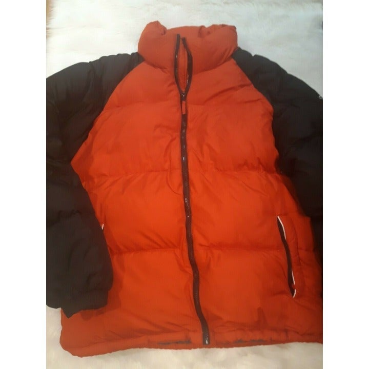 Bear USA Jacket Coat Puffer Ski Winter Down Filled Red and Black Mens Size Large