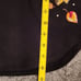 quacker factory womens black orange leaves sparkle button up sweater sz S
