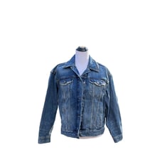 NWT 128 Free People Jolene Trucker Denim Jacket Oversized S