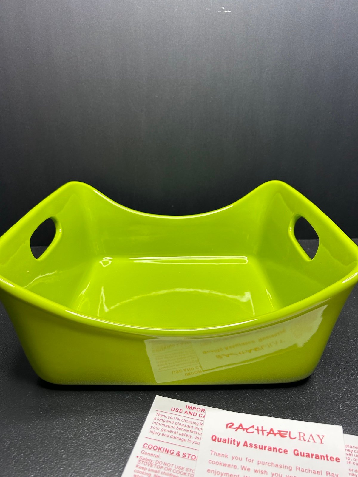 Rachael Ray - Ceramic: 9 x 9” Green Baking / Casserole Dish - New