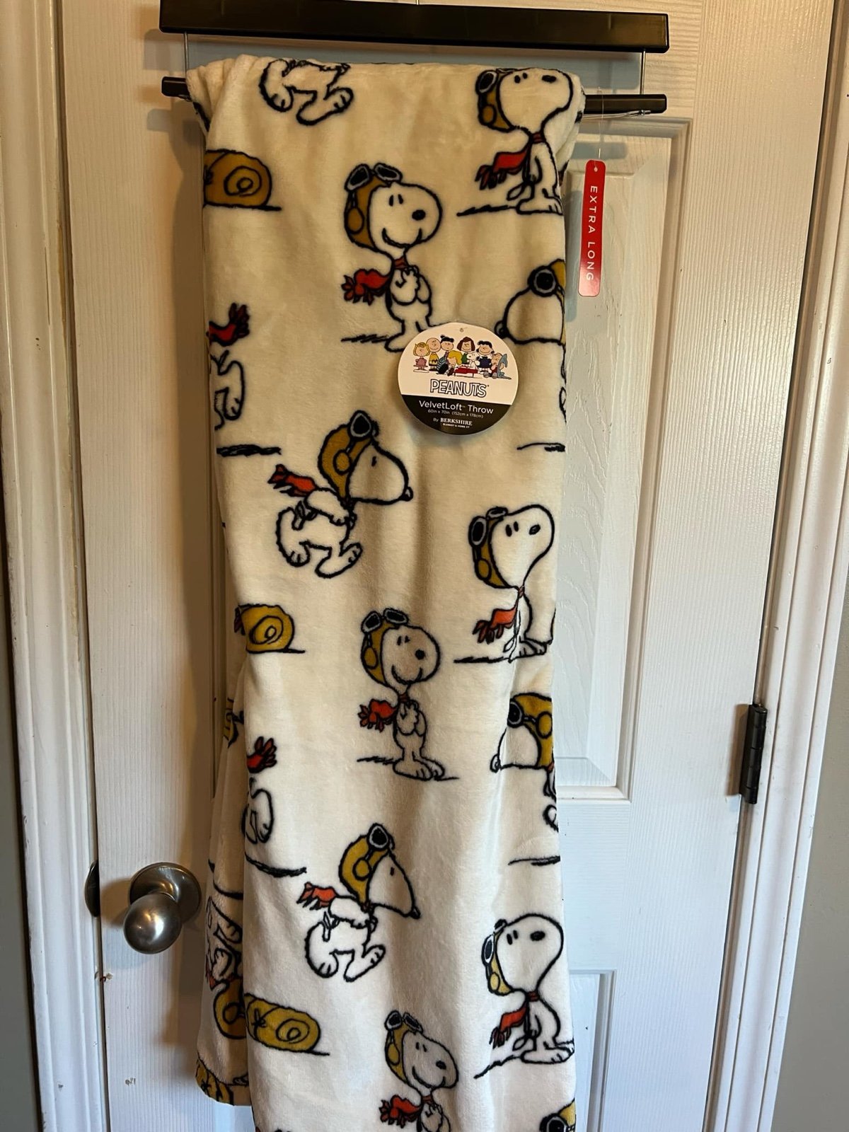New Snoopy Christmas Blanket White 60X70