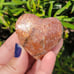 High Quality Rainbow Golden Lattice Sunstone Crystal Heart
