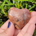 High Quality Rainbow Golden Lattice Sunstone Crystal Heart