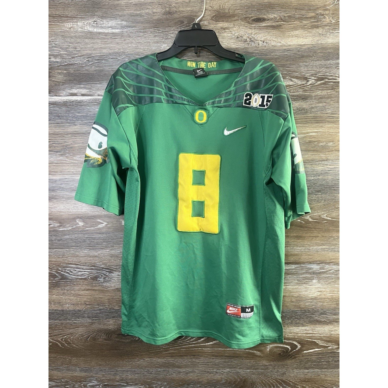 Nike Team Oregon Ducks #8 Marcus Mariota Green Jersey Men's Medium Mighty Oregon