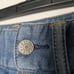 Evisu Jogger Jean Women's Pants Colorblock Two Tone Large Pocket Logo Y2K Sz S